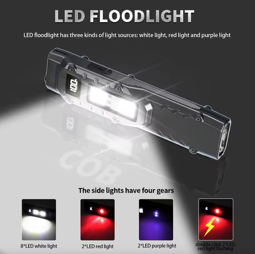 NiteBeam EDC29 LED Taschenlampe Aluminiumlegierung Ultra-dünne EDC Wiederaufladbare LED Taschenlampe Tragbares COB Arbeitslicht