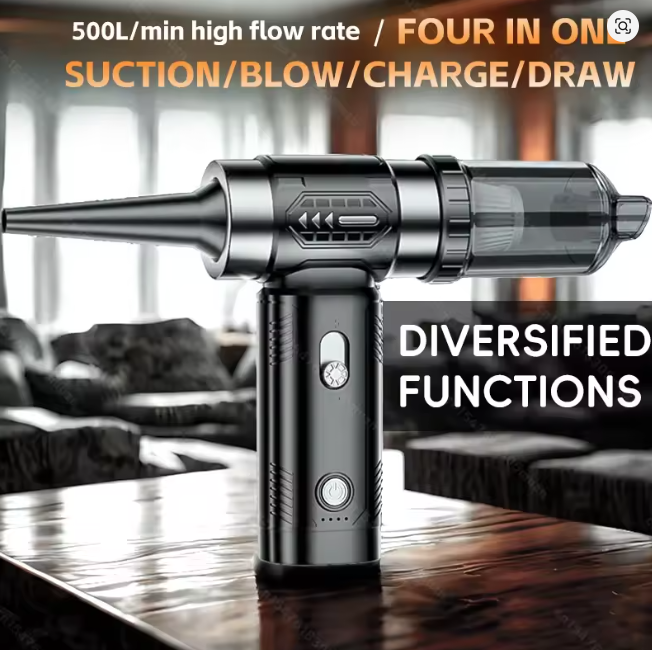 Handheld Electric Compressed Air Duster, 100000RPM, 3-Speed, Fast Charging