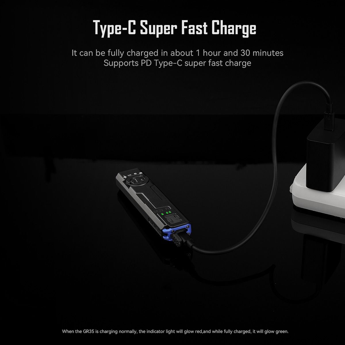 IMALENT GR35 2800 Lumen LED EDC Taschenlampe (Grün)