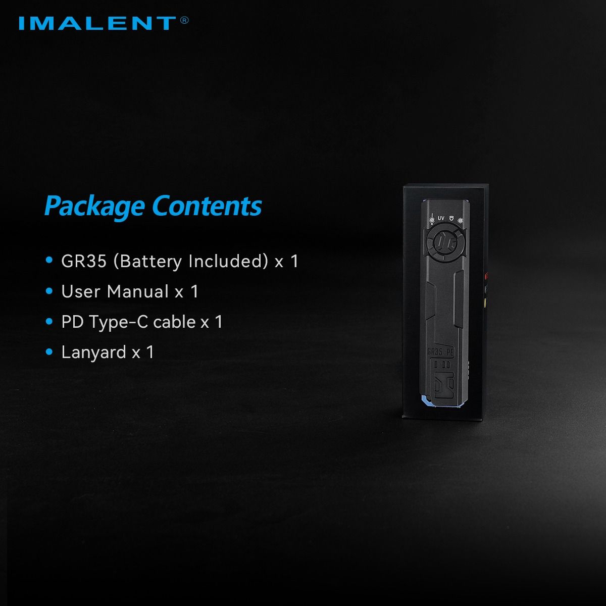 IMALENT GR35 2800 Lumen LED-EDC-Taschenlampe (Rot)
