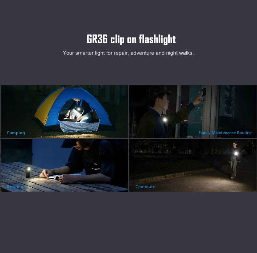 IMALENT GR36 EDC 2800 Lumen Type-C wiederaufladbar magnetisch superhell Clip-on LED-Taschenlampe