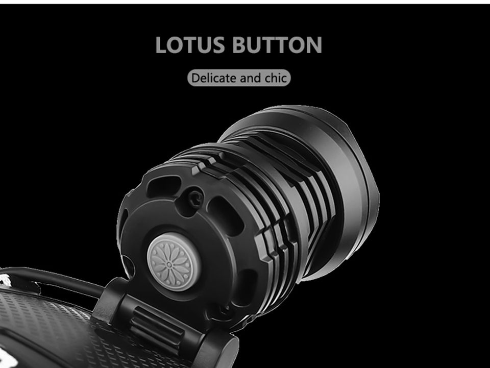 XHP70 LED Stirnlampe 8000LM USB-wiederaufladbar Outdoor-Leuchte IPX5 wasserdicht einstellbare Modi für Camping und Wandern