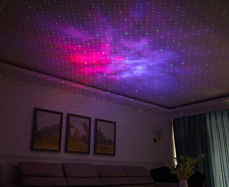 Faszinierender Laser-Sternenhimmel-Projektor Nachtlicht 7 Farben 360 Grad Drehung Gemütliche Stimmung Kinder Geschenk Dekoration