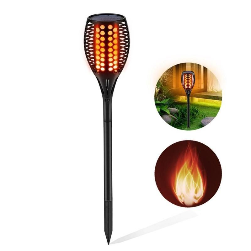 Verbesserte Solar-Flackerflammenlichter, wasserdicht, automatisches Ein/Aus, für Terrasse, Garten, Einfahrt – umweltfreundliche Beleuchtung