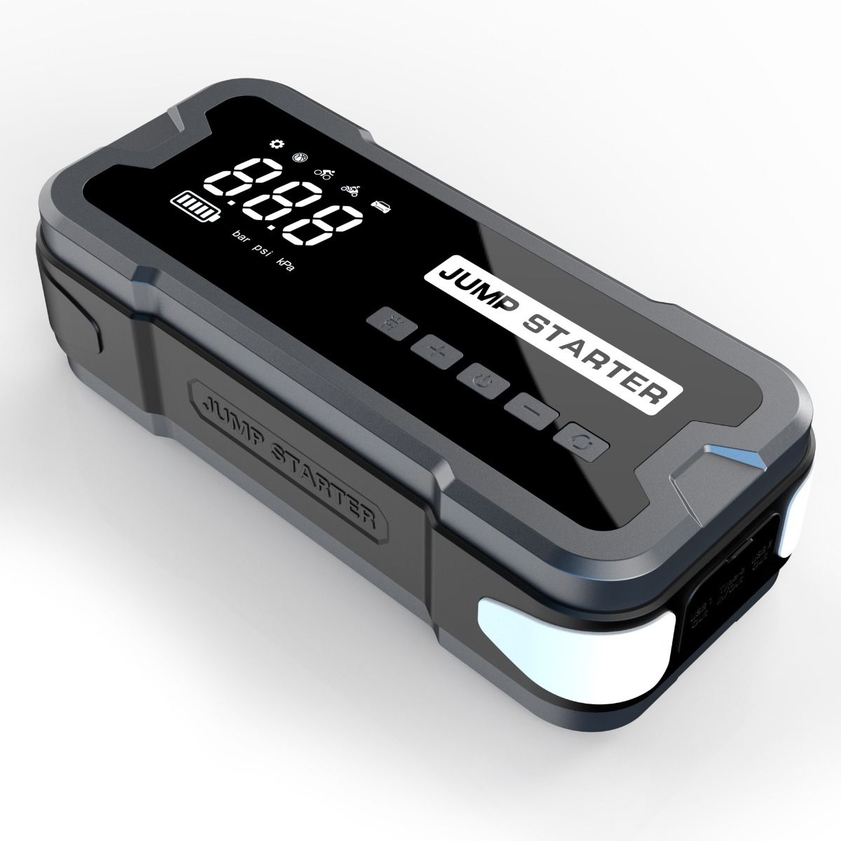Starthilfe Powerbank Tragbares Ladegerät mit 2000A Spitzenstrom Kompaktes Design für Autobatterie-Probleme