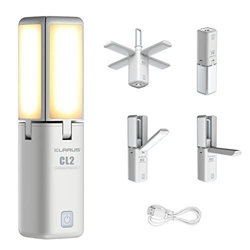 Klarus CL2 750 Lumen Freifaltendes Campinglicht Tragbare Augenschonende Vielseitige Lampe mit 7 Lichtmodi