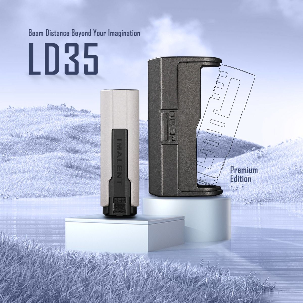 IMALENT LD35 1200 Lumen LED Type-C wiederaufladbare EDC Taschenlampe