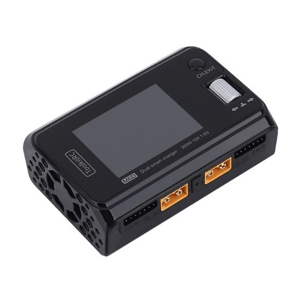 ToolkitRC M6D 500W 15A DC Dual-Kanal MINI Smart Ladegerät Entlader für RC-Elektroflug und Racing