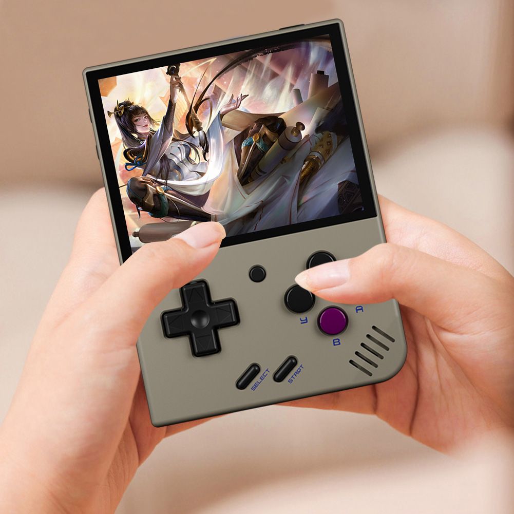 MIYOO Mini Plus tragbare Retro-Spielkonsole 3,5-Zoll-IPS-Bildschirm leichte klassische Videospiele kompakt