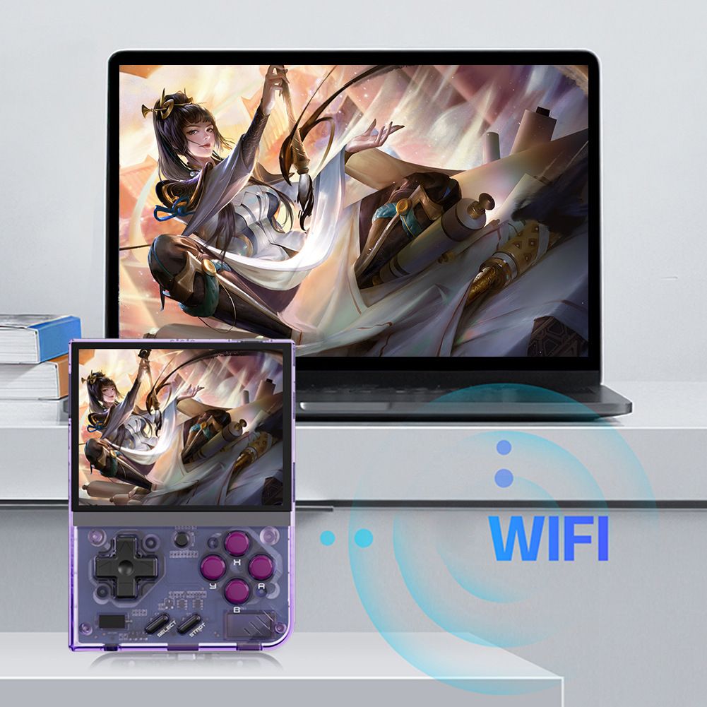 MIYOO Mini Plus tragbare Retro-Spielkonsole 3,5-Zoll-IPS-Bildschirm leichte klassische Videospiele kompakt