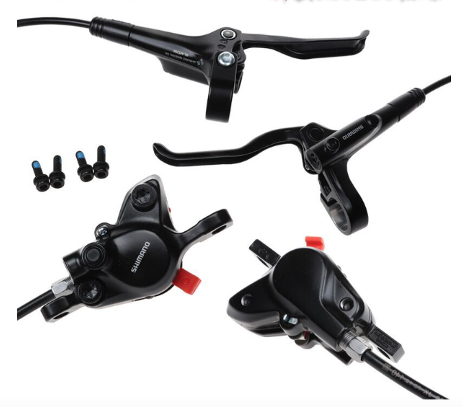 Shimano MT200 Bremse MTB E-Bike Hydraulische Scheibenbremse Überragende Bremskraft Fortschrittliche Technologie Schwarzes Finish