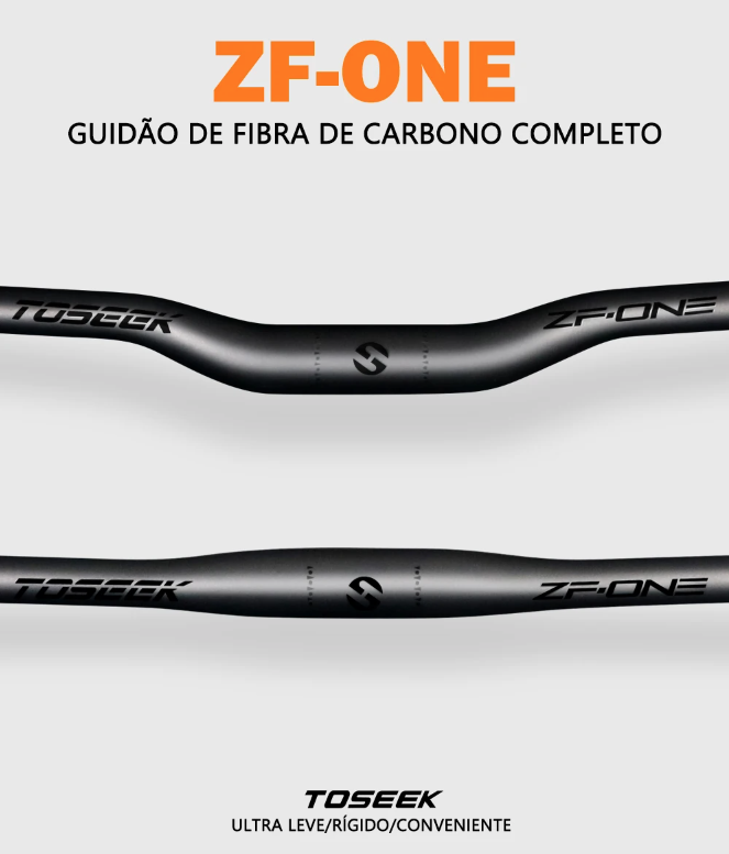 TOSEEK ZF-ONE MTB Carbon Lenker 31.8mm Leicht Matt Schwarz 580mm 760mm Ergonomisches Design Premium Qualität