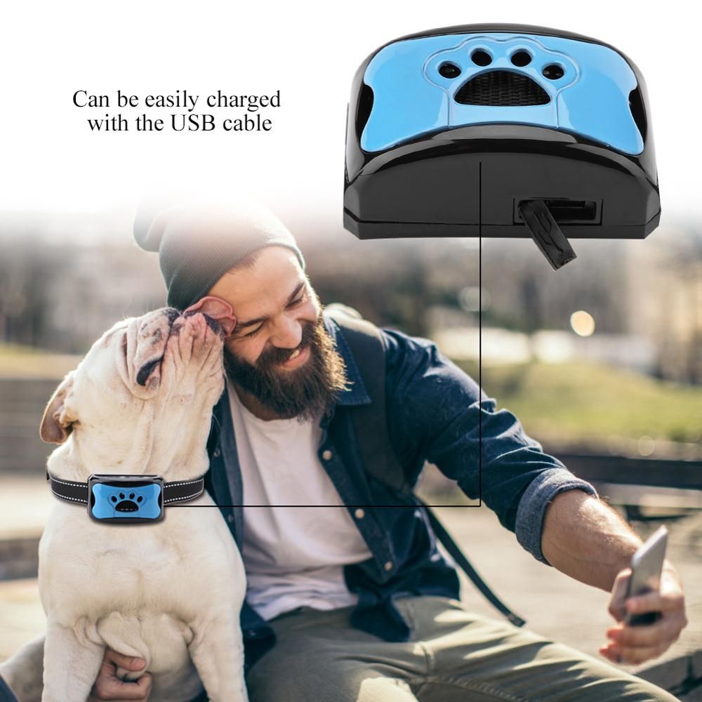 Hund Anti-Bell-Gerät USB-aufladbares Halsband Humanes Trainingswerkzeug für eine friedliche häusliche Umgebung