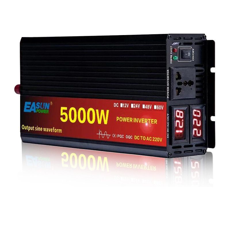 EASUN Reiner Sinus-Wechselrichter 2000W bis 5000W Hochleistungs-DC-zu-AC-Wandler für Zuhause und im Freien