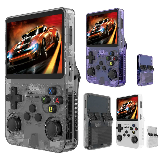 R36S Retro-Handheld-Videospielkonsole 3,5-Zoll-Bildschirm 10.000 klassische Spiele Linux-System tragbar