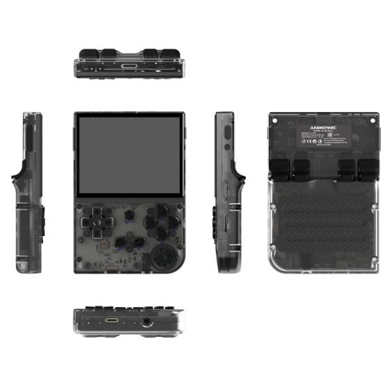ANBERNIC RG35XX Retro-Handheld-Spielkonsole mit lebendigem IPS-Bildschirm, PSP-Unterstützung für nostalgisches Spielerlebnis in Grau