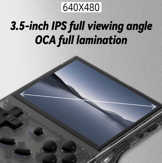 ANBERNIC RG35XX Retro-Handheld-Spielkonsole mit lebendigem IPS-Bildschirm, PSP-Unterstützung für nostalgisches Spielerlebnis in Grau