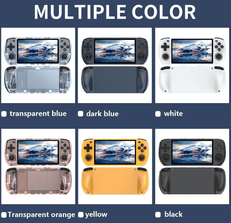 POWKIDDY RGB10 MAX3 Retro-Handheld-Spielekonsole 5 Zoll IPS-Bildschirm, Hochleistung RK3566 Linux-System