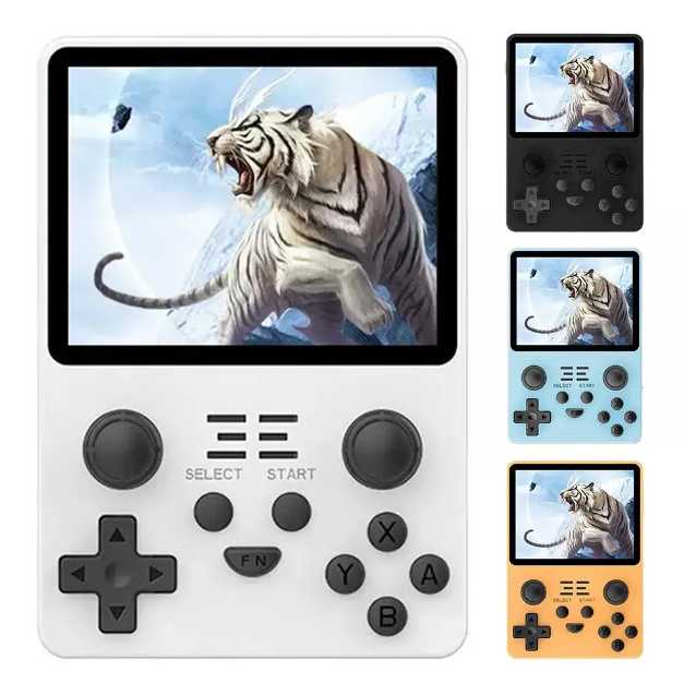 POWKIDDY RGB20S Handheld-Spielkonsole Retro-Spiele mit RK3326 3,5-Zoll-Bildschirm und Spiel-Emulatoren N64 PS1