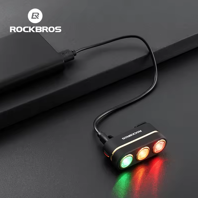 ROCKBROS Smart Fahrrad Rücklicht IP64 wasserdicht Warnrücklicht Typ-C Ladung Bremserkennung Rücklicht Nachtfahrlicht Fahrrad Zubehör
