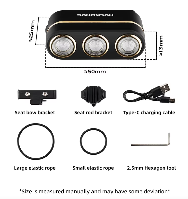 ROCKBROS Smart Fahrrad Rücklicht IP64 wasserdicht Warnrücklicht Typ-C Ladung Bremserkennung Rücklicht Nachtfahrlicht Fahrrad Zubehör