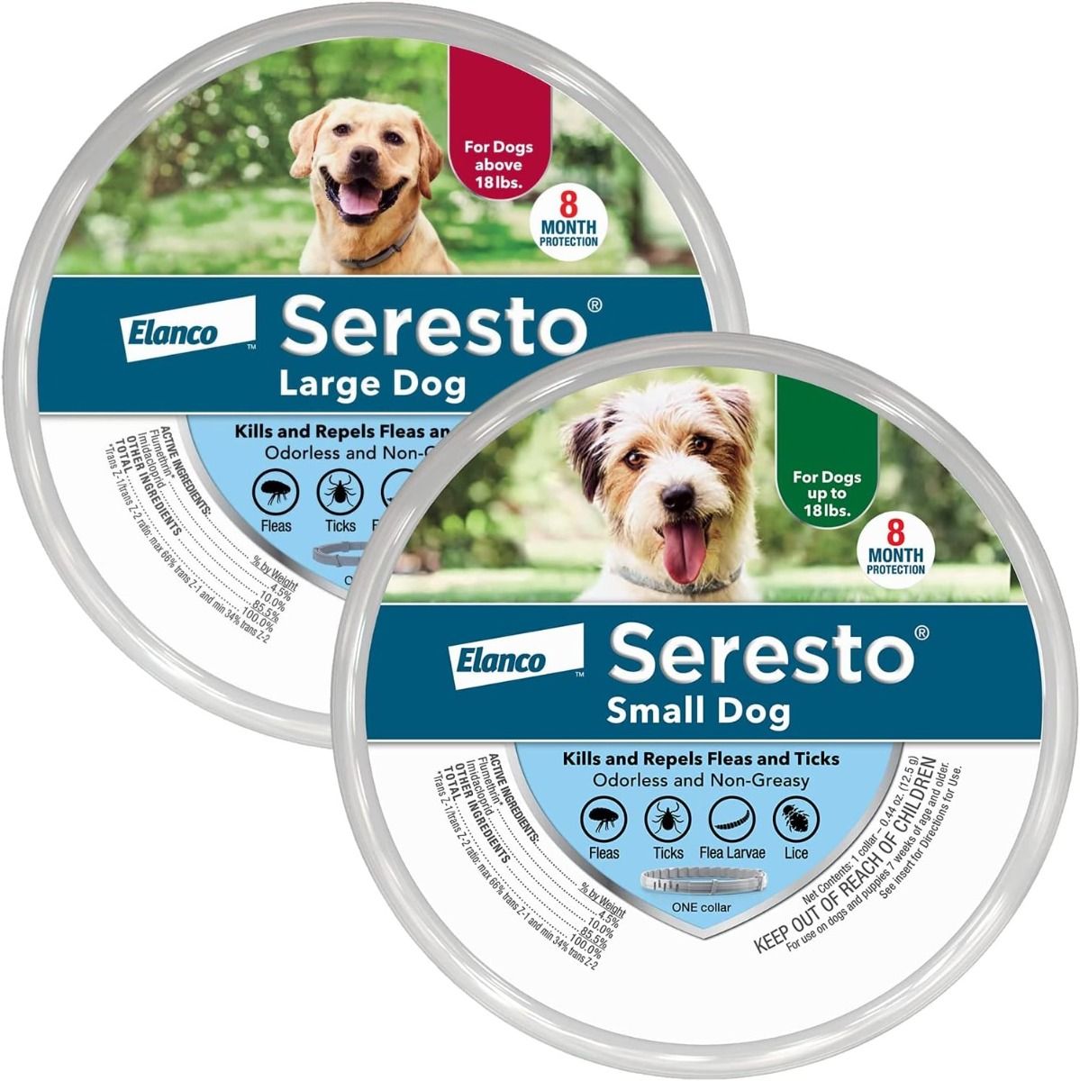 Seresto Halsband für große Hunde – tierärztlich empfohlen – Floh- und Zeckenschutz und -vorbeugung – 8 Monate Schutz