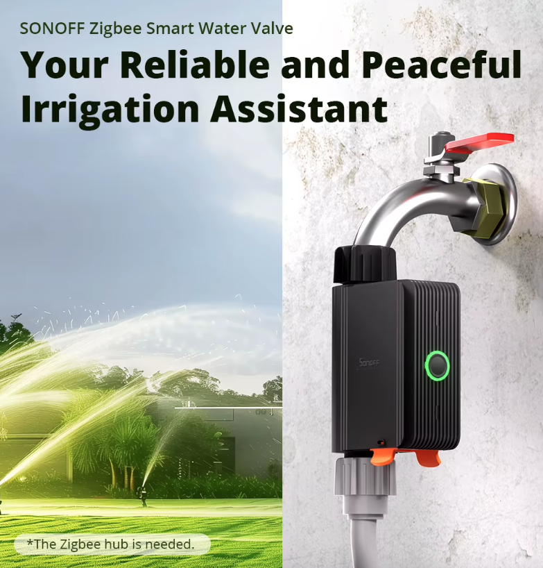 SONOFF SWV Zigbee 3.0 Smart Water Valve Automatisierte effiziente Bewässerung eWeLink Alexa Google Einfache Installation