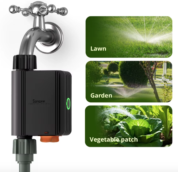 SONOFF SWV Zigbee 3.0 Smart Water Valve Automatisierte effiziente Bewässerung eWeLink Alexa Google Einfache Installation