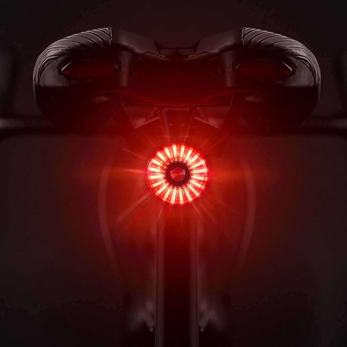 Smartes Fahrrad-Rücklicht mit Bremsinduktion, Fahrrad-Rücklicht für Sattelstütze, wasserdicht, USB-Aufladung, Fahrrad-Rücklicht