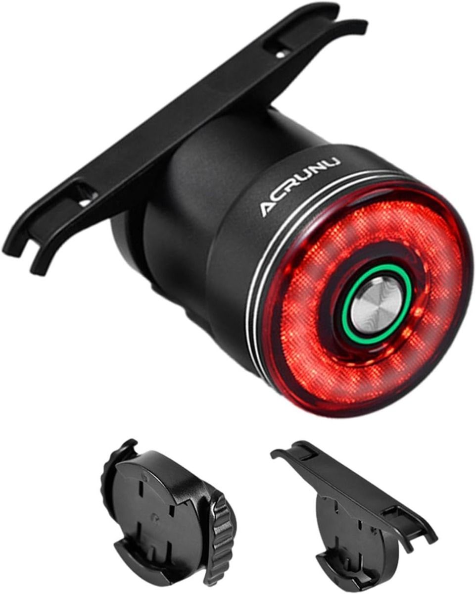 Smartes Fahrrad-Rücklicht mit Bremsinduktion, Fahrrad-Rücklicht für Sattelstütze, wasserdicht, USB-Aufladung, Fahrrad-Rücklicht