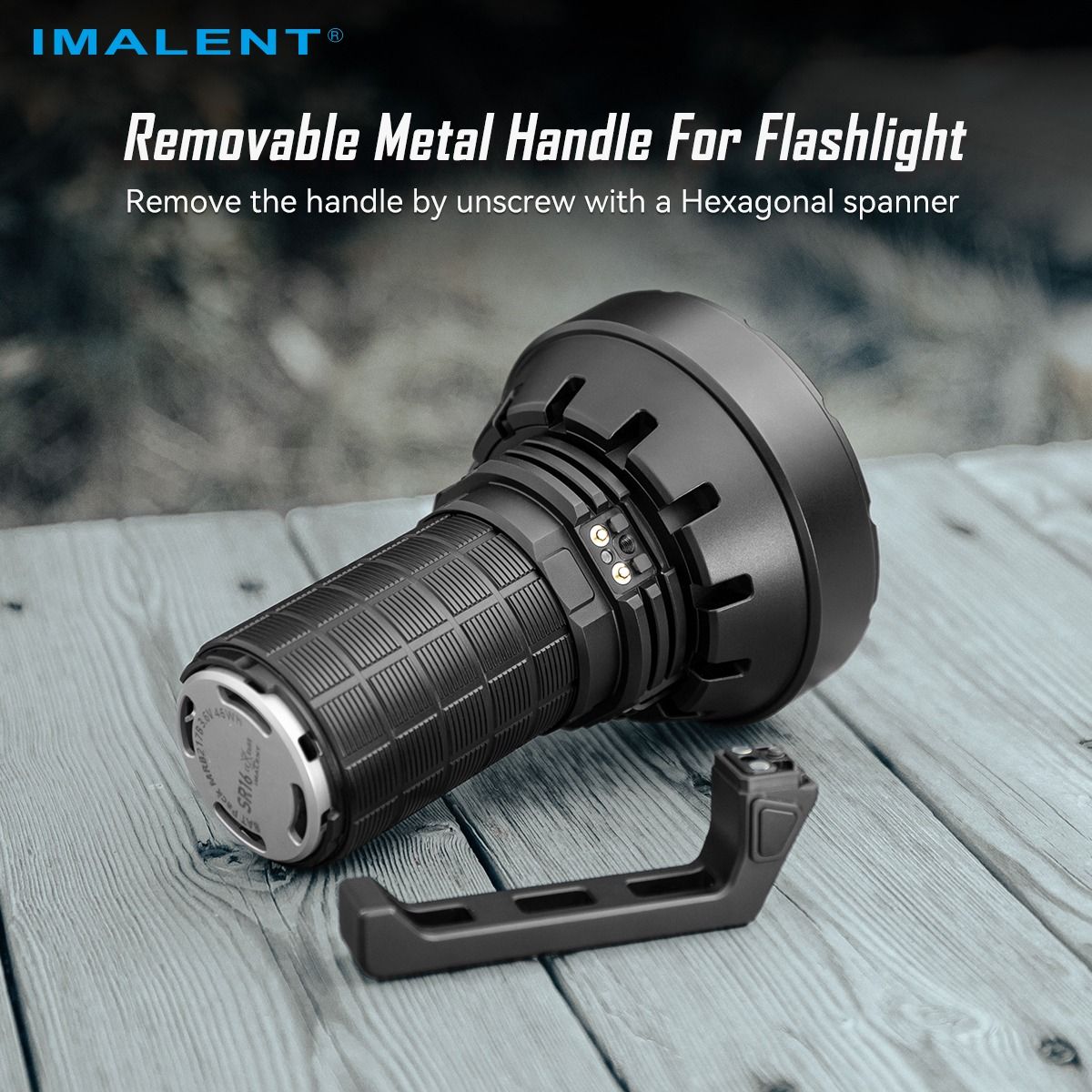 IMALENT SR16 55000 Lumen Langstrahltaschenlampe 1715 Meter LED-Taschenlampe