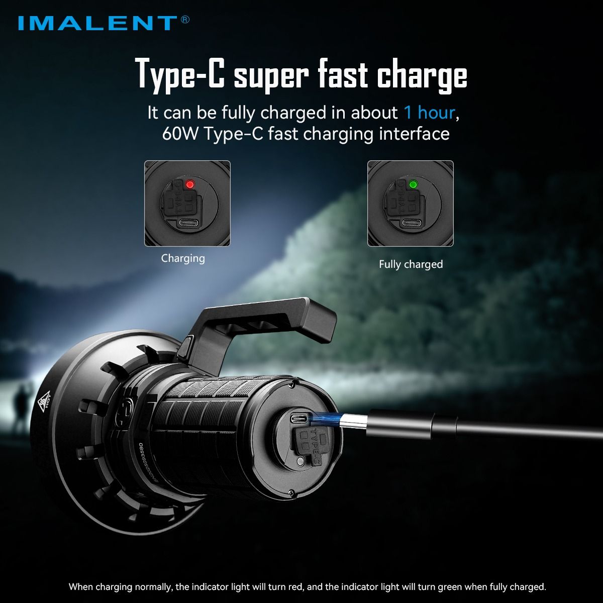 IMALENT SR16 55000 Lumen Langstrahltaschenlampe 1715 Meter LED-Taschenlampe