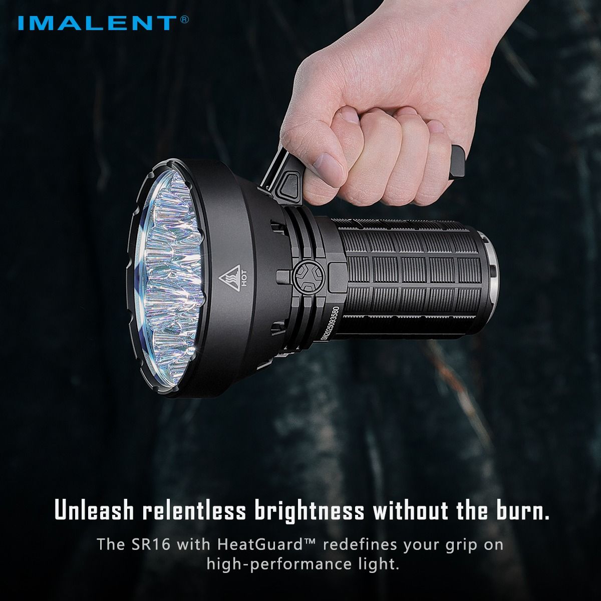 IMALENT SR16 55000 Lumen Langstrahltaschenlampe 1715 Meter LED-Taschenlampe