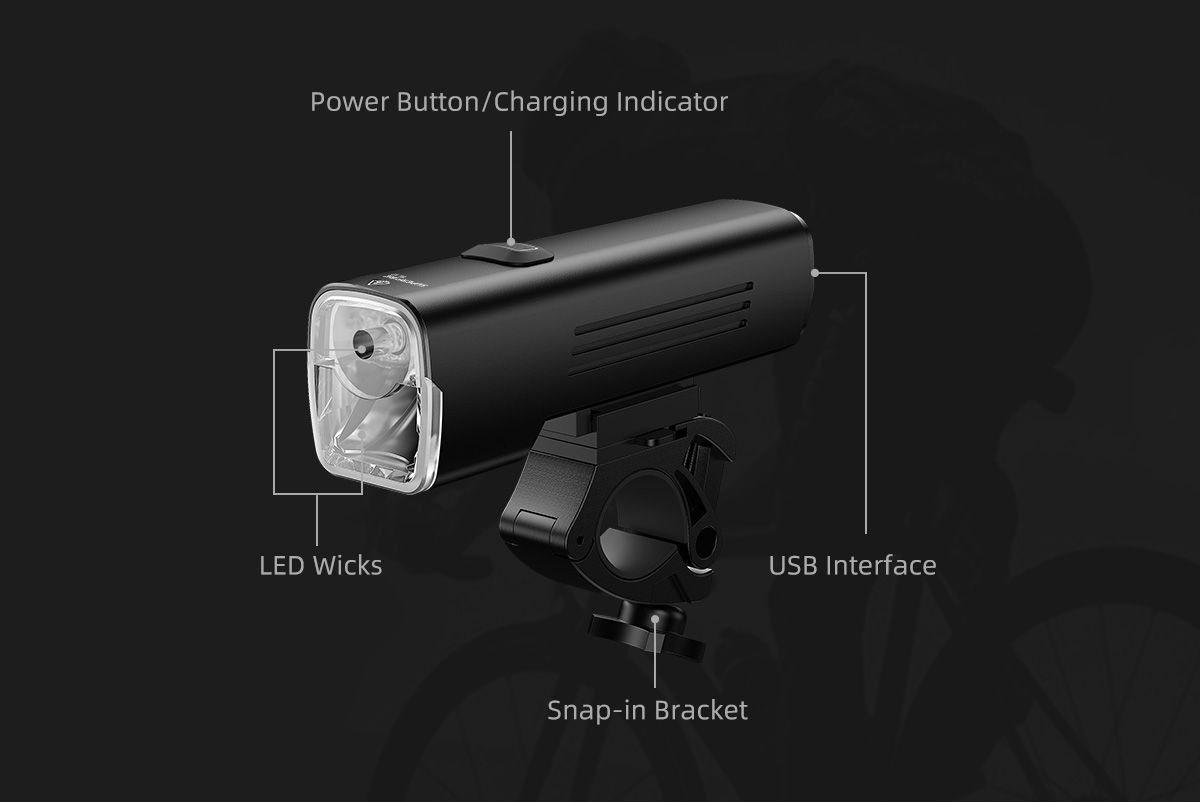 SUPERFIRE BL12 20W Doppellampen Fahrrad Frontlicht Set USB wiederaufladbar 4800mAh LED Scheinwerfer Outdoor Camping Wandern Fahrradlampe