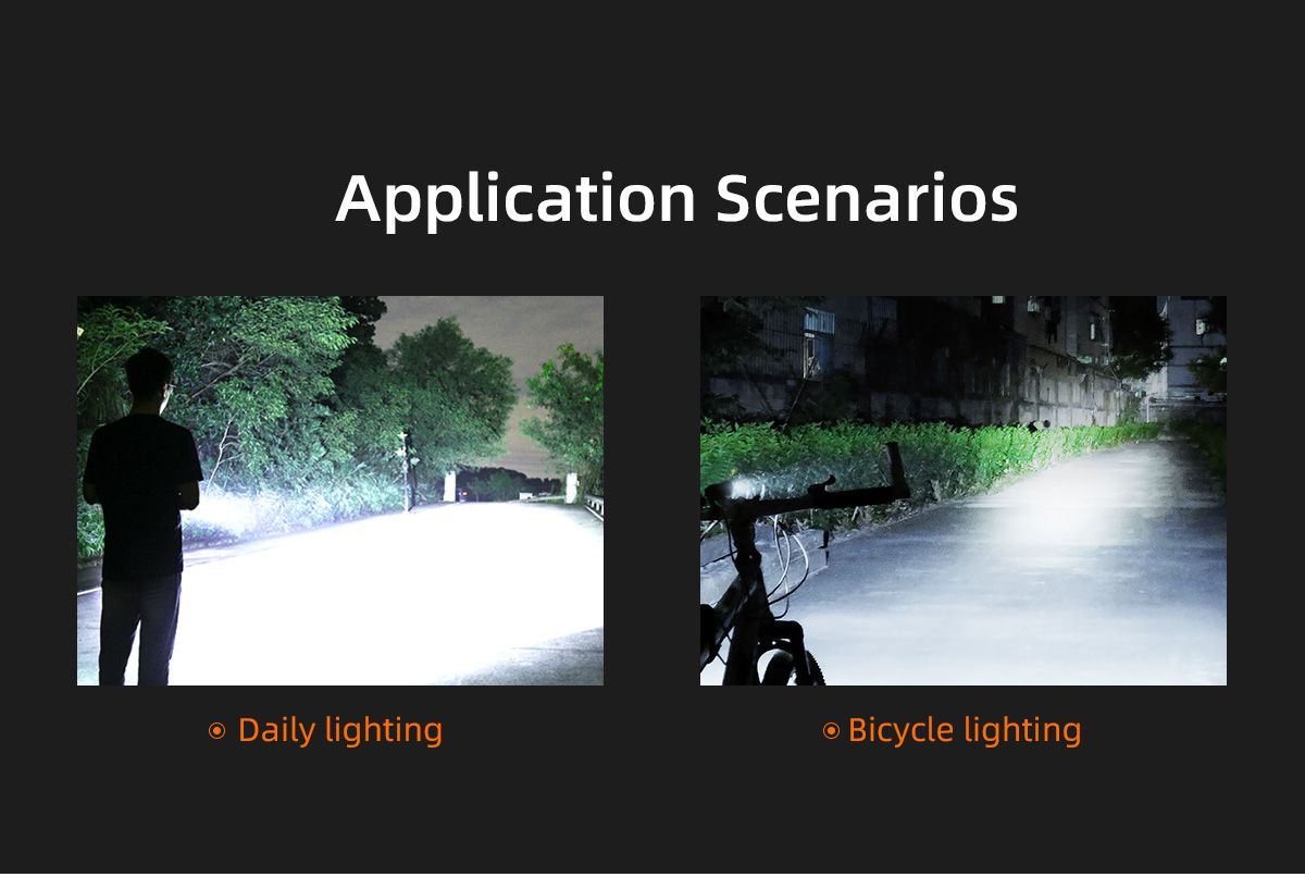 SUPERFIRE BL12 20W Doppellampen Fahrrad Frontlicht Set USB wiederaufladbar 4800mAh LED Scheinwerfer Outdoor Camping Wandern Fahrradlampe