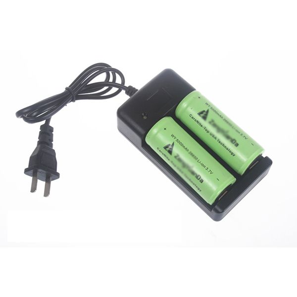 UltraFire Doppel-18650-26650-Ladegerät für wiederaufladbare Akkus Sicheres Reisen AC 100-240V Universelle Kompatibilität