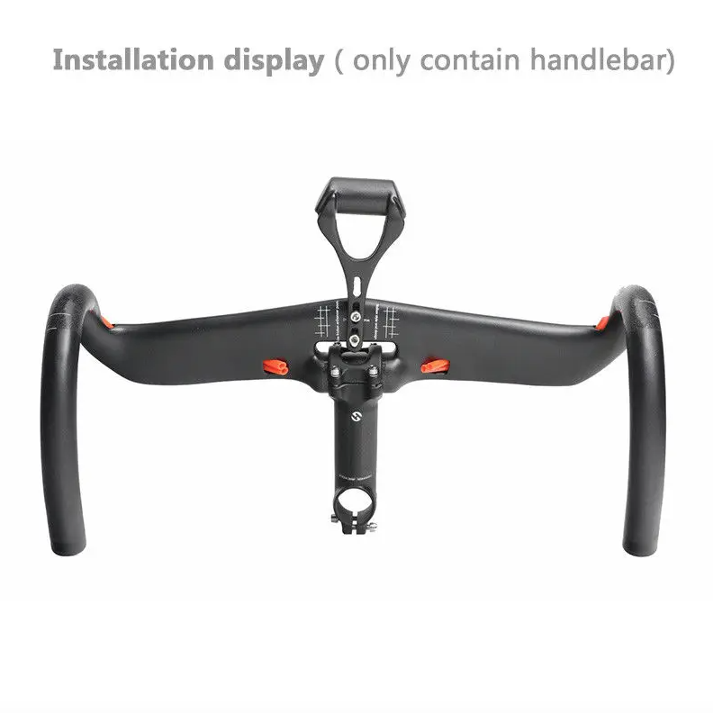TOSEEK Vollcarbon-Lenker 31,8 mm leichter aerodynamischer Rennradlenker mit anpassbaren Längen