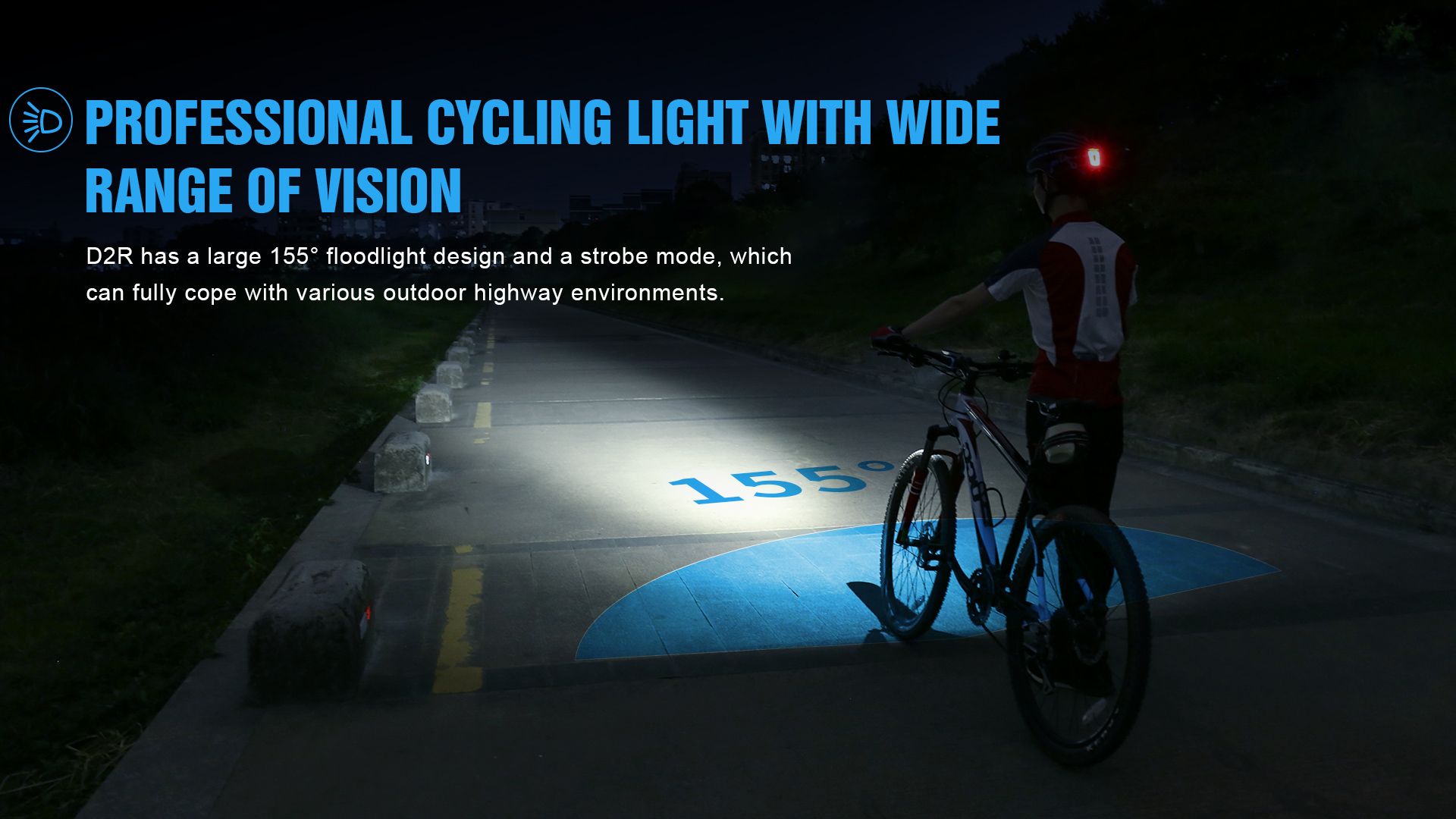 TrustFire D2R Fahrradlicht 450LM wasserdichtes Frontlicht Type-C wiederaufladbare Fahrradleuchte für Sicherheit und Sichtbarkeit