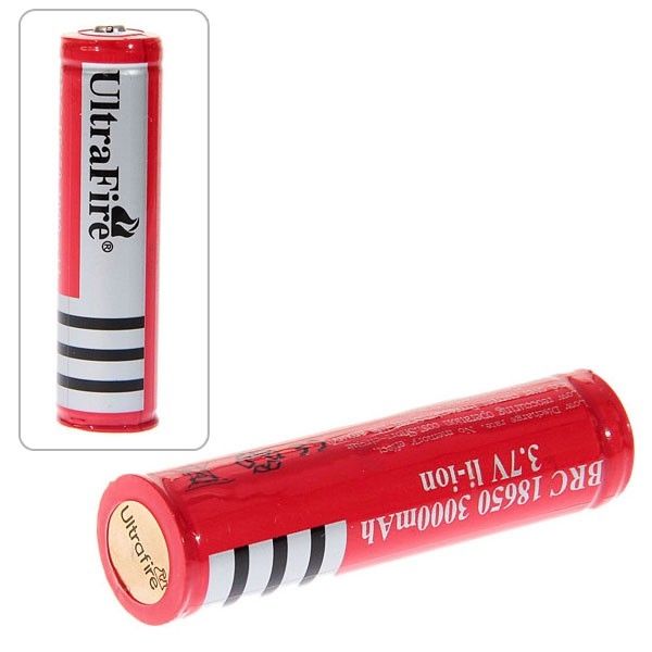 UltraFire 18650 3,7V 3000mAh wiederaufladbarer Akku für Taschenlampen, Vape-Geräte, Hochstromgeräte – umweltfreundlich