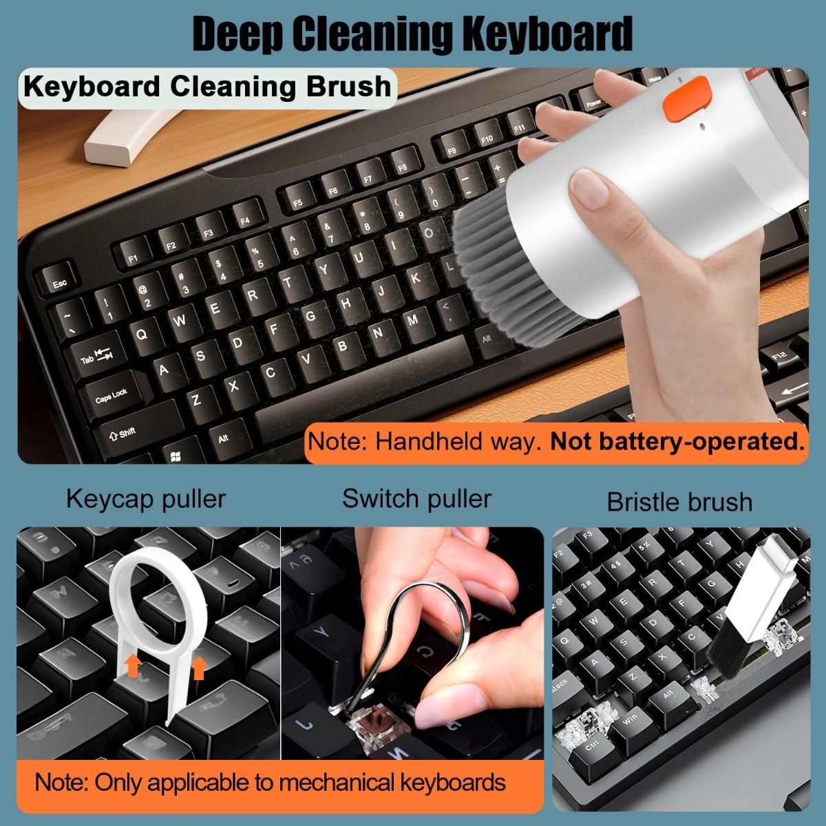 20 in 1 Multifunktionales Reinigungsset für elektronische Geräte, Tastatur-Reinigungsbürste, Kopfhörer-Reinigungsset für AirPods, Multi-Tool zur Reinigung von Laptop, Ohrhörern, Kamera, Handys