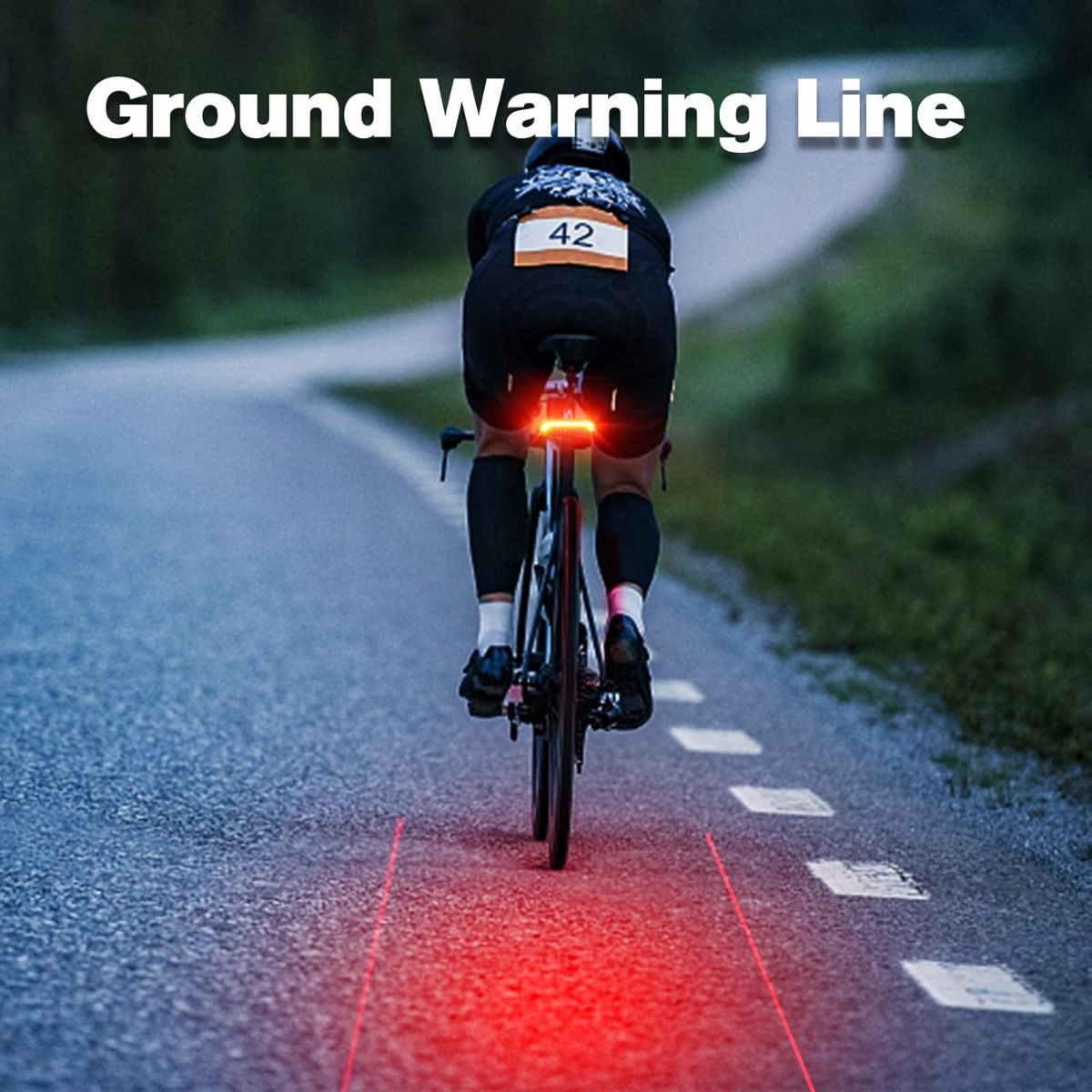 Meilan X5 Smart Bike Rücklicht mit Blinkern und automatischem Bremslicht, kabellose Fernbedienung, Fahrrad-Rücklicht, hinten, USB-wiederaufladbar, Sicherheits-Warnleuchte fürs Radfahren
