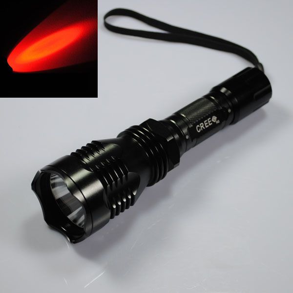 UniqueFire HS-802 Grünes Licht Große Reichweite LED-Taschenlampe Wasserdicht Langlebig für Nächtliche Erkundungen