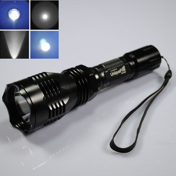 UniqueFire HS-802 Grünes Licht Große Reichweite LED-Taschenlampe Wasserdicht Langlebig für Nächtliche Erkundungen